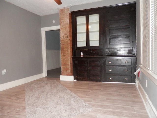 interior space with light wood-type flooring