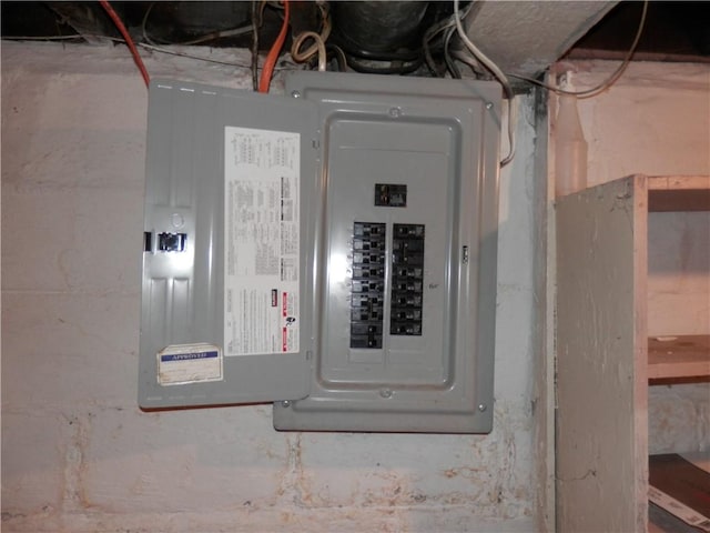 utility room with electric panel