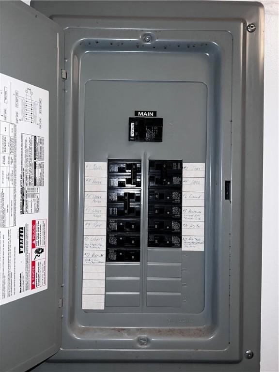 utility room featuring electric panel