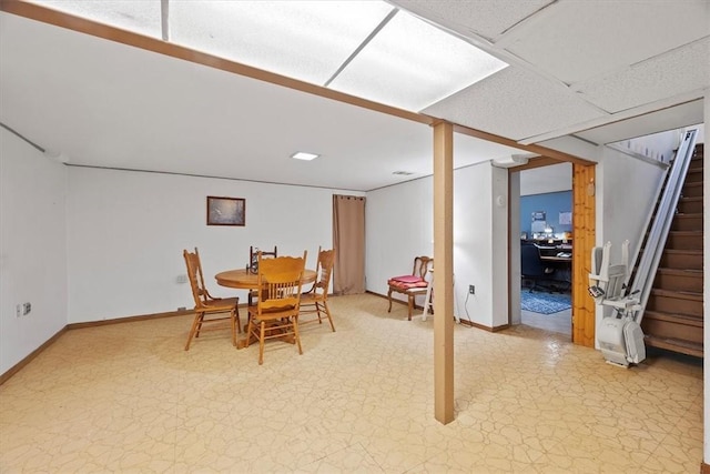 view of dining area