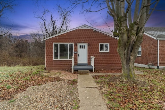 view of bungalow-style home