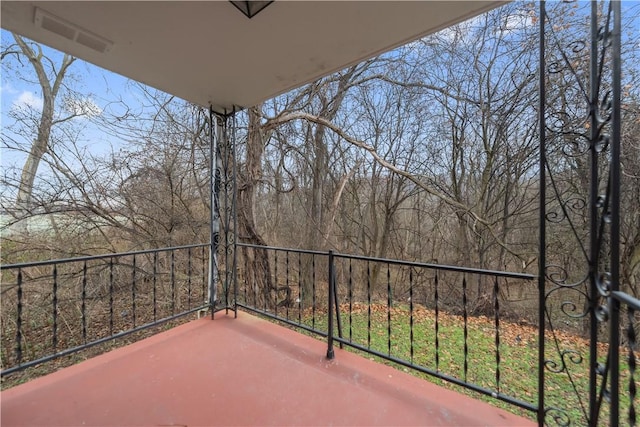 view of balcony