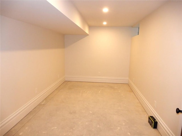 view of basement