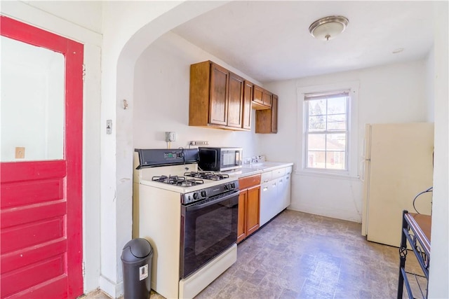 kitchen with white appliances