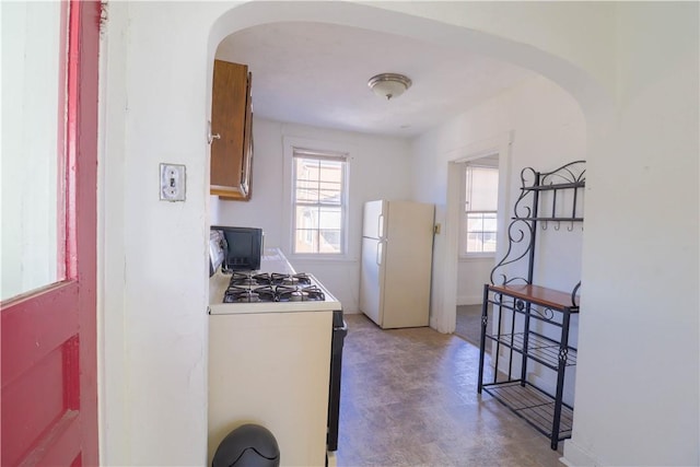 kitchen with white appliances