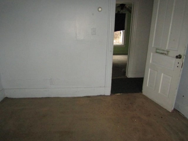 view of spare room