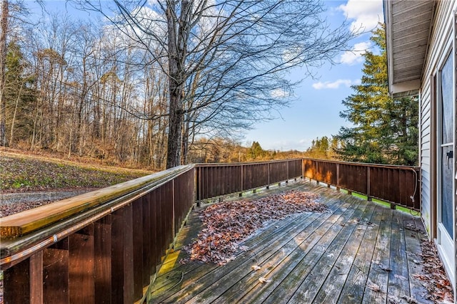 view of wooden terrace