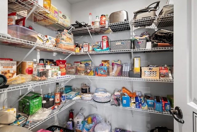 view of pantry