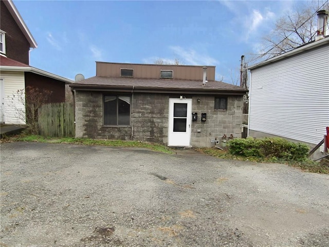 view of rear view of house