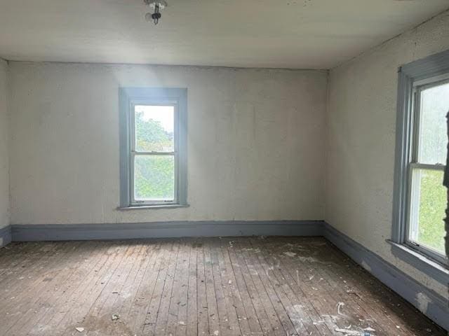 empty room with wood-type flooring