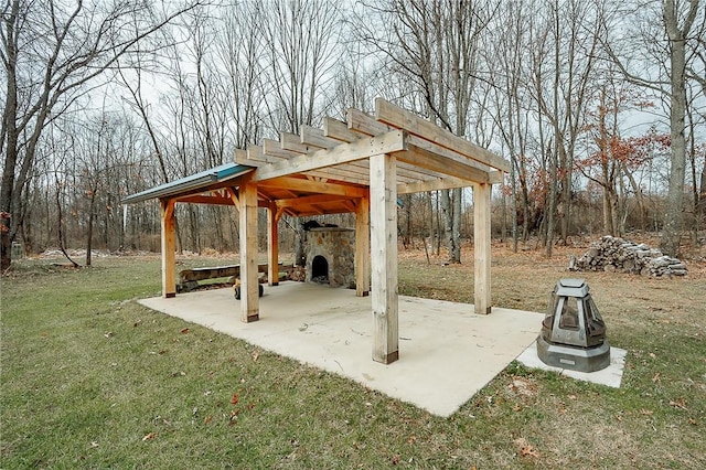 585 State Route 2007, Cowanshanock Twp, PA 16201 - view of patio featuring a pergola