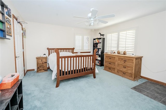 585 State Route 2007, Cowanshanock Twp, PA 16201 - carpeted bedroom with a ceiling fan and baseboards