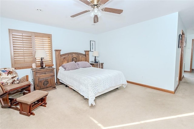 585 State Route 2007, Cowanshanock Twp, PA 16201 - bedroom with light carpet and a ceiling fan