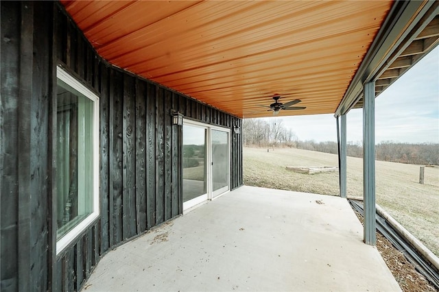585 State Route 2007, Cowanshanock Twp, PA 16201 - view of patio featuring ceiling fan