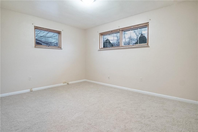 view of carpeted empty room