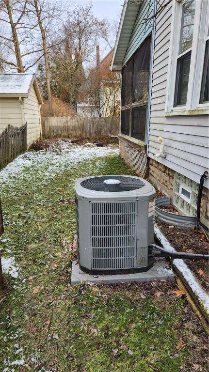 exterior details with central AC unit