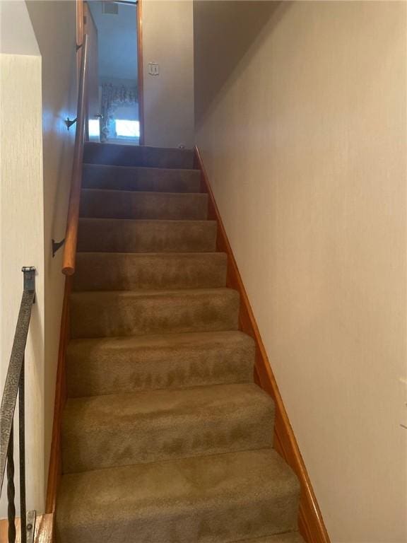 view of stairs