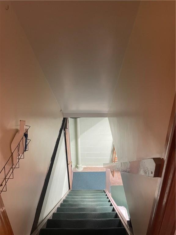 view of stairs