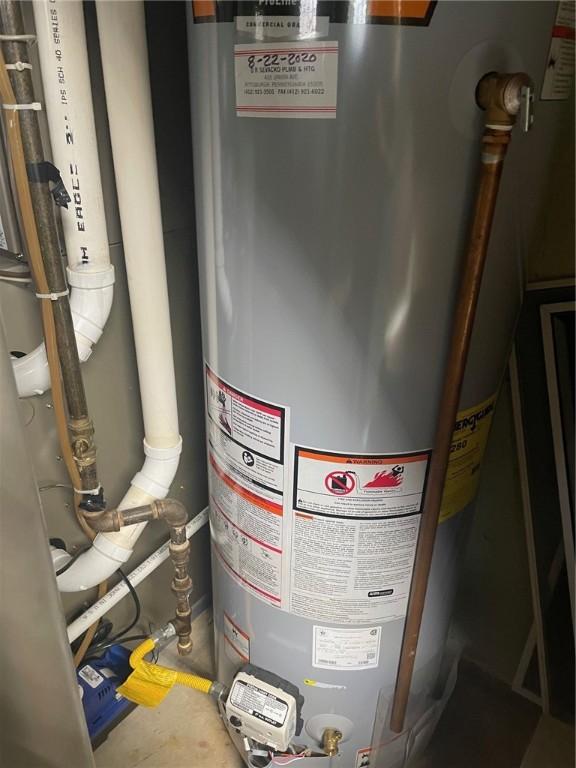 utilities featuring water heater