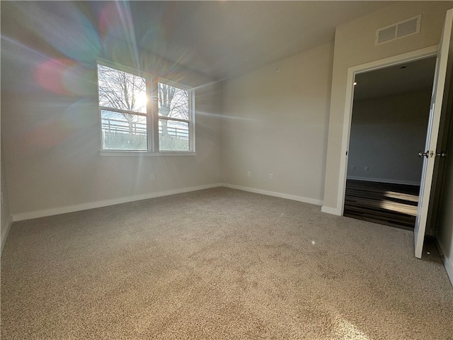 view of carpeted empty room