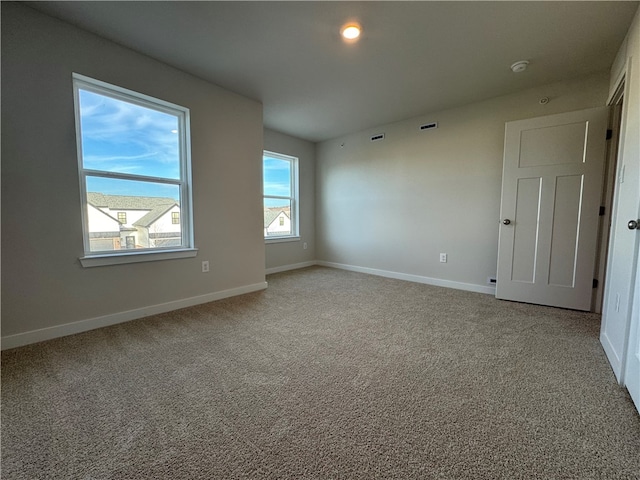 view of carpeted empty room