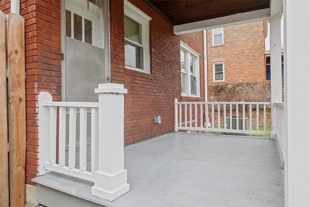 view of patio / terrace with a porch