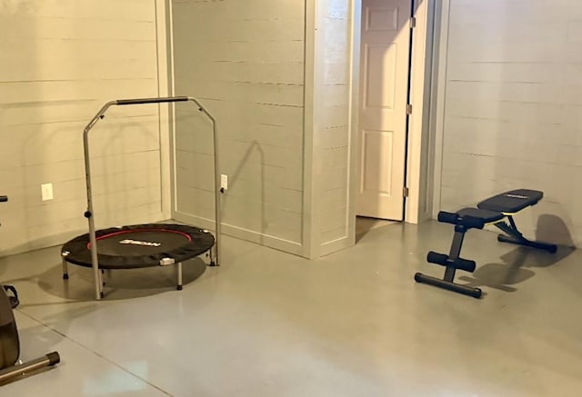 view of workout room