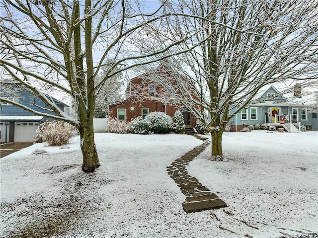 view of snowy yard