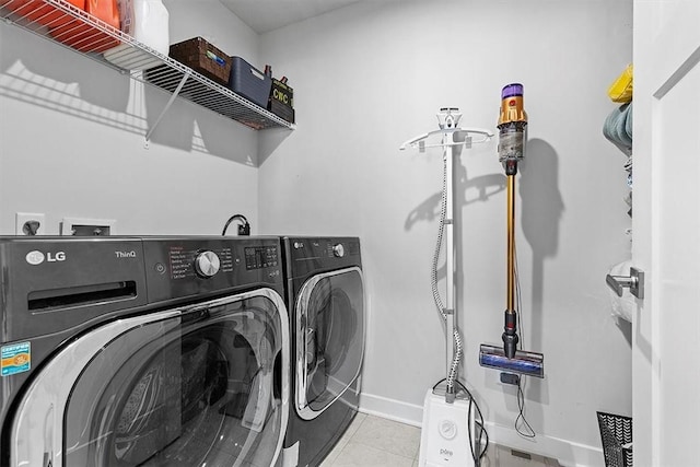 laundry area featuring independent washer and dryer