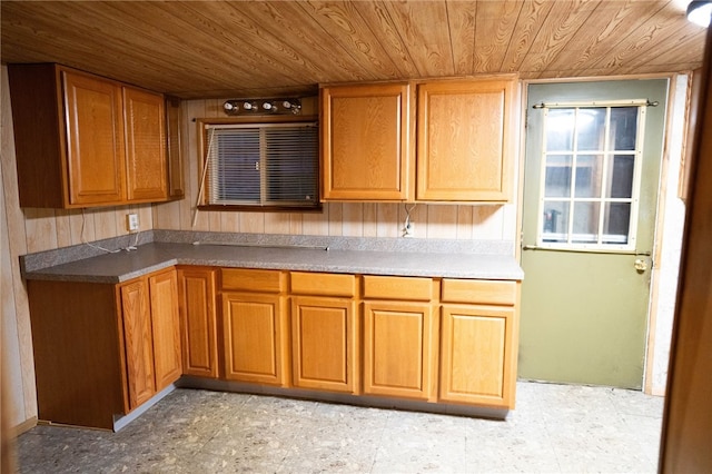 kitchen with wooden ceiling