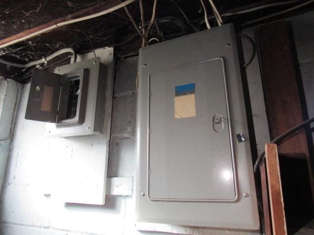 utility room with electric panel