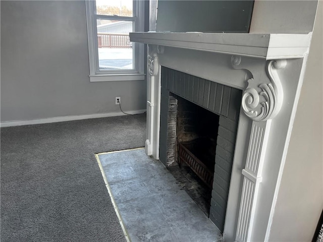 interior details with carpet flooring