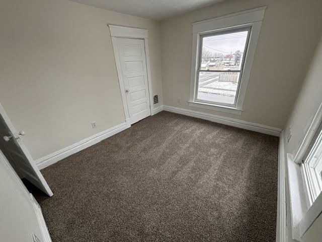 view of carpeted empty room