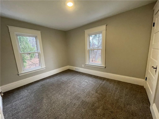 view of carpeted empty room