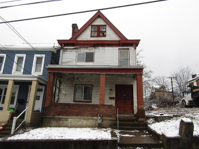 view of front of house with a porch