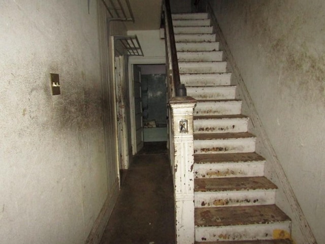 view of stairway