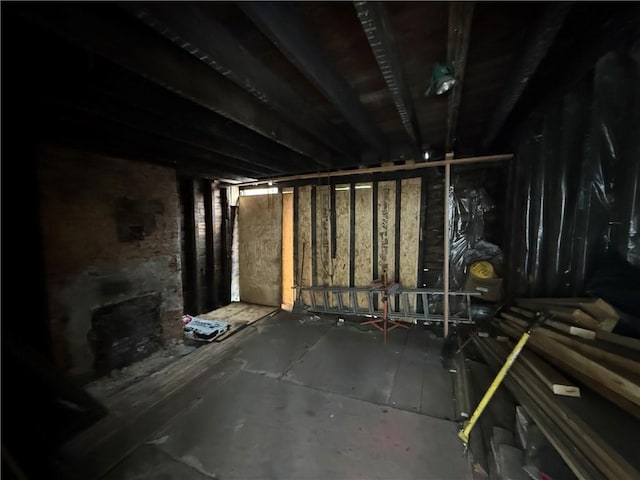 view of basement