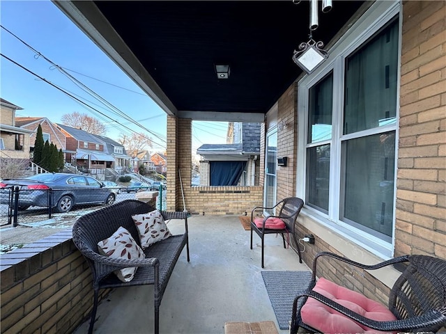 view of patio / terrace with a porch