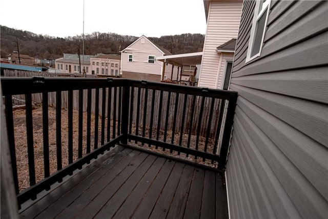 view of wooden terrace