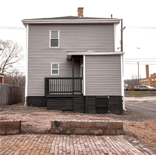 view of rear view of property