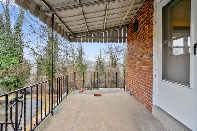 view of balcony