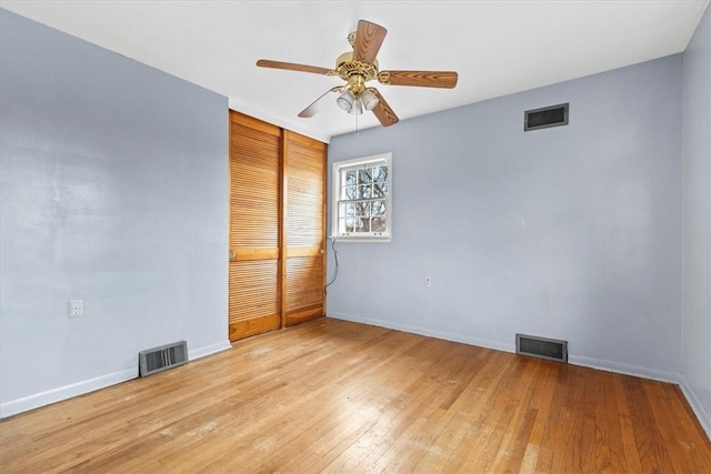 471 New York Ave, Rochester, PA 15074 - spare room featuring light hardwood / wood-style flooring and ceiling fan
