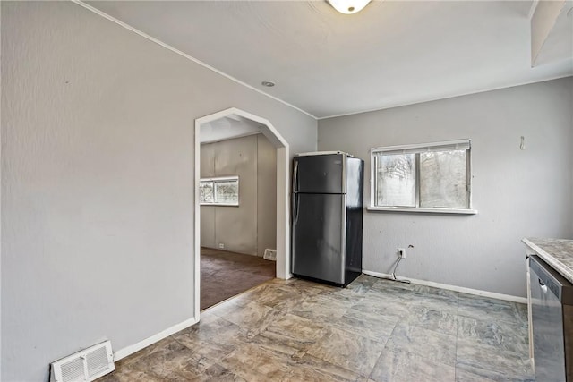 kitchen featuring appliances with stainless steel finishes