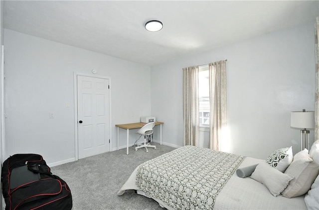 bedroom with carpet floors