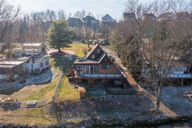 birds eye view of property