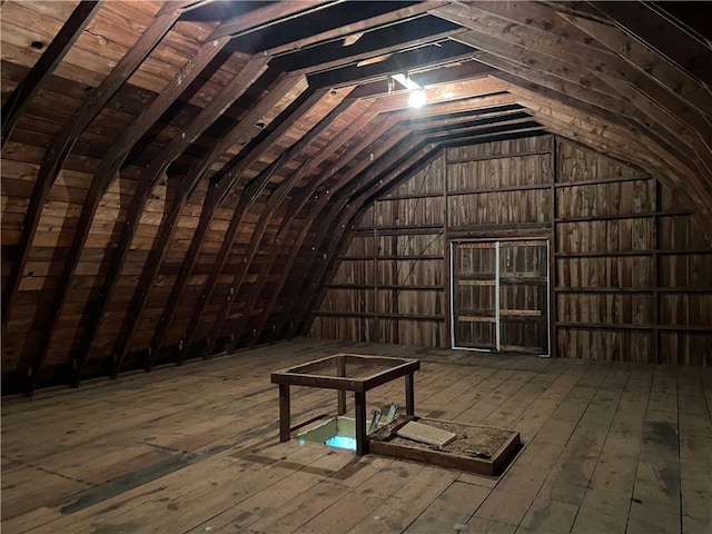 view of attic