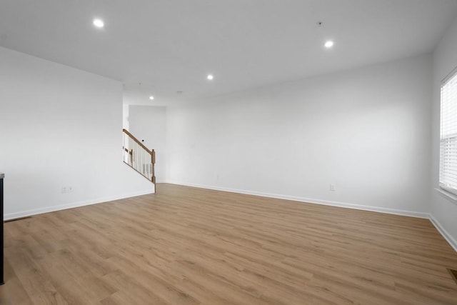 interior space with light wood-type flooring