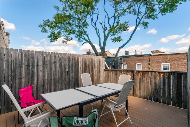 2819 Jane St, South Side, PA 15203 - deck with outdoor dining area