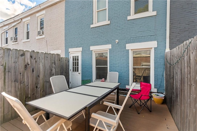 2819 Jane St, South Side, PA 15203 - wooden terrace with outdoor dining area