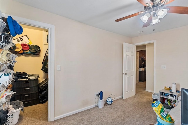 2819 Jane St, South Side, PA 15203 - rec room featuring carpet floors and a ceiling fan
